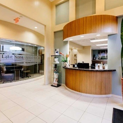 Dental office reception desk