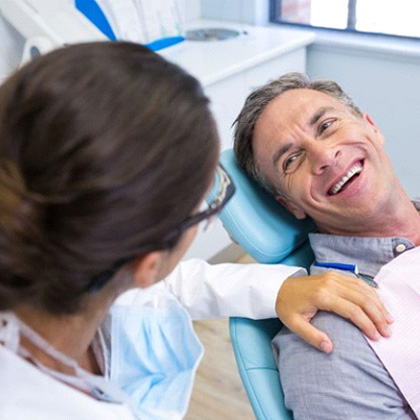 a patient in Lake Nona during their dental visit