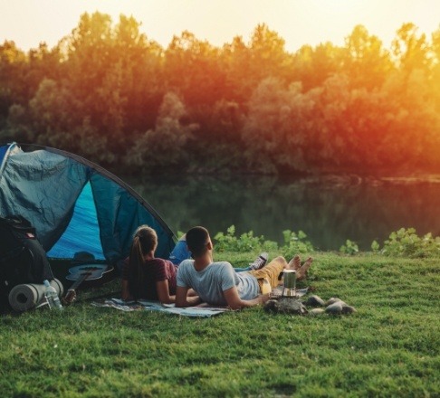 People camping