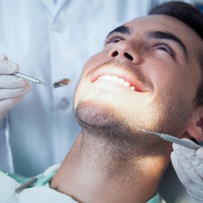 Man during dental checkup in Lake Nona 