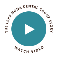 Play button saying the Lake Nona Dental Group story