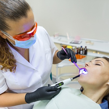 Patient undergoing sedation dentistry in Lake Nona